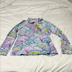Lilly Pulitzer quarter zip pocket jacket